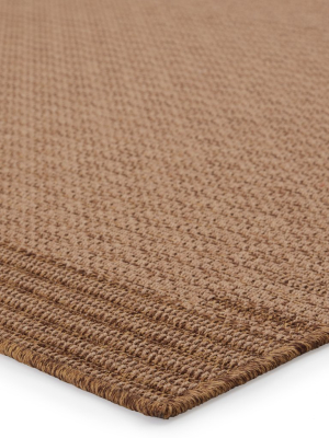 Poerava Indoor/outdoor Border Beige & Light Brown Rug