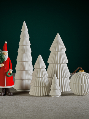 Ceramic Holiday Tree - Matte White