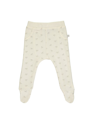 Comfy Rocking Horse Print Pant - Cream