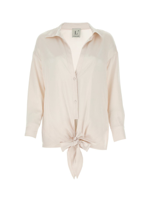 L'autre Chose Tie Waist Button Up Shirt