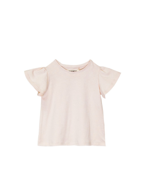 Go Gently Nation Jersey Flutter Tee-pink Tint