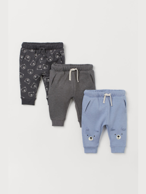 3-pack Cotton Joggers