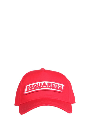 Dsquared2 Logo Embroidered Baseball Cap