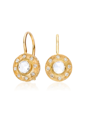 Dunes 18k Yellow-gold And Diamond Drop Earrings