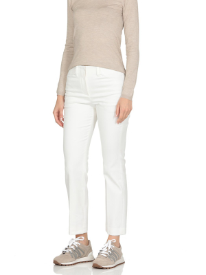 Brunello Cucinelli High-waisted Cropped Pants