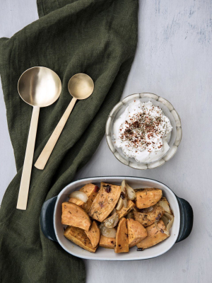 Handmade Brass Serving Spoons