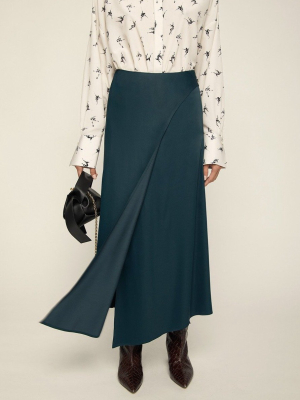 Portdebras Wrap Skirt -  Dark Green