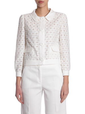 Boutique Moschino Classic Crochet Single Breasted Blazer