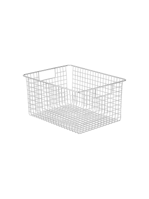 Mdesign Metal Wire Food Organizer Storage Bins With Handles