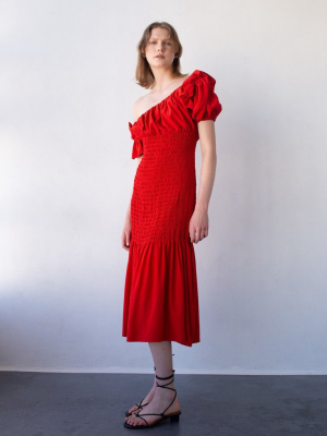 Acacia Dress - Vermillion