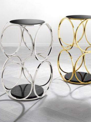 Eichholtz Alister Side Table - Gold & Black