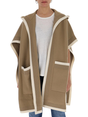 Burberry Logo Hooded Cape