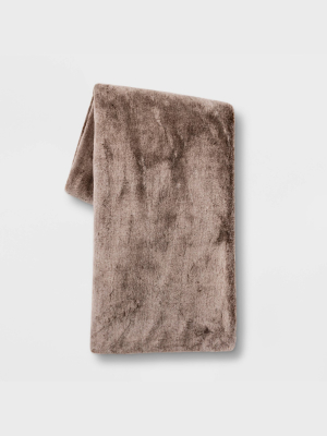 50"x60" Faux Rabbit Fur Throw Blanket - Threshold™