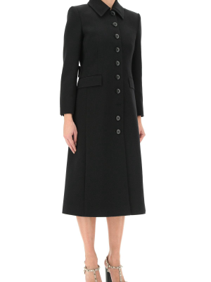 Givenchy Pointed Collar Single-breasted Coat