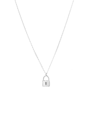 Sterling Lock Necklace