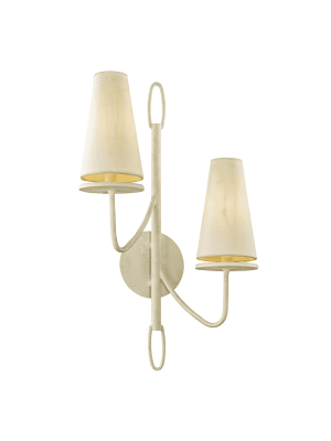 Marcel 2lt Wall Sconce White