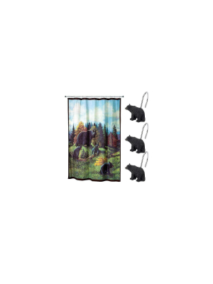 Black Bear Lodge 13 Pc Bath Accessory Set