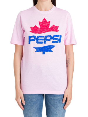 Dsquared2 X Pepsi Logo Print T-shirt