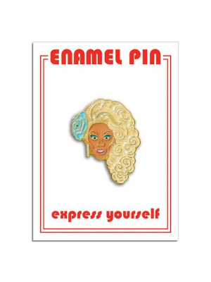 Rupaul With Flower Pin