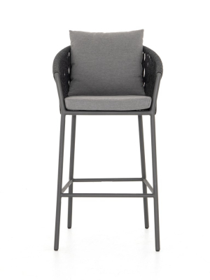 Porto Outdoor Bar Stool Charcoal