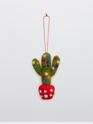 Sass & Belle Felt Ornament - Cactus