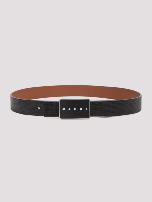 Marni Logo Plaque Belt