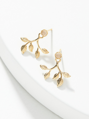 Vine Front-back Earrings