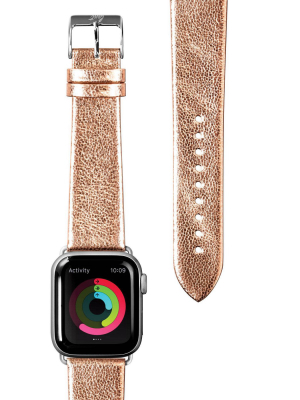 Laut Apple Watch Strap 38/40 Metallic Leather - Gold