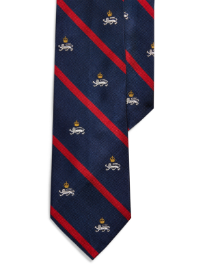 Striped Silk Narrow Club Tie