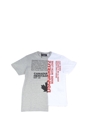 Dsquared2 Kids Split Logo Print T-shirt