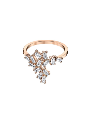 Baguette Diamond Knuckle Ring - Rose Gold