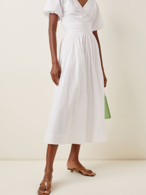 Greta Cotton-poplin Midi Dress