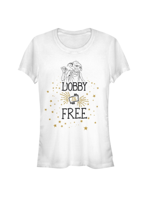 Junior's Harry Potter Dobby Is Free T-shirt