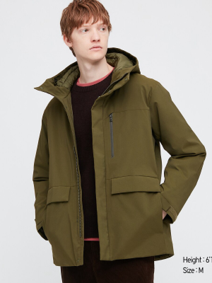 Men Hybrid Down Parka