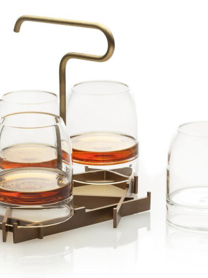 Fferrone Rare Cocktail Glasses & Presenter Set