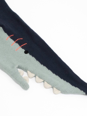 Meri Meri Knitted Shark Scarf