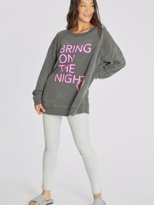 Night Creature Roadtrip Sweatshirt | P. Black