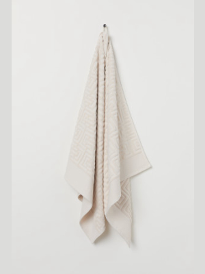 Jacquard-patterned Bath Towel