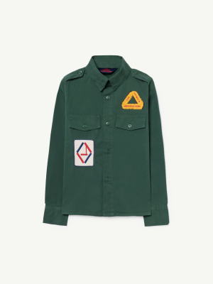 The Animals Observatory Twill Coyote Shirt - Green