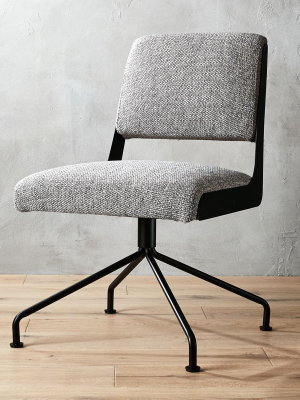 Rue Cambon Grey Tweed Office Chair