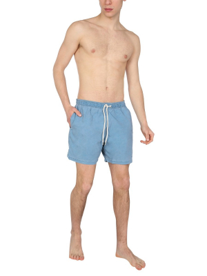 Barbour Logo Embroidered Swimming Shorts