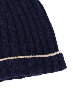 Brunello Cucinelli Ribbed Beanie Hat