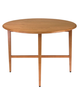 Hannah Double Drop Leaf Table Wood/light Oak - Winsome