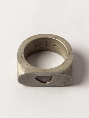 Sistema Ring (0.4 Ct, Diamond Slab, Oval, 9mm, Da+dia)