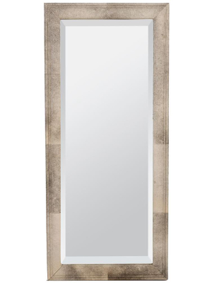 Made Goods Charles Mirror - Grey Cowhide