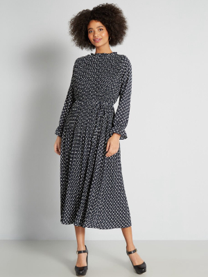 Over The Crescent Moon Midi Dress