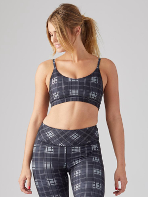 Belle Bra: Black Plaid