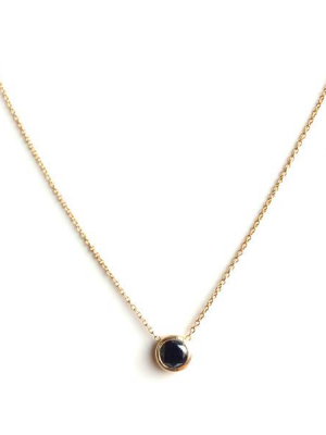 Simple Black Diamond Necklace
