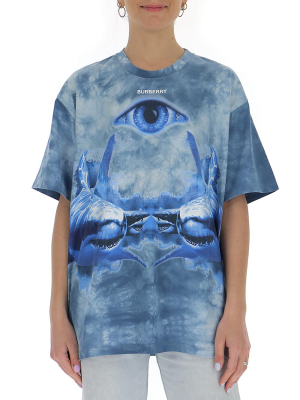 Burberry Shark Print Oversized T-shirt