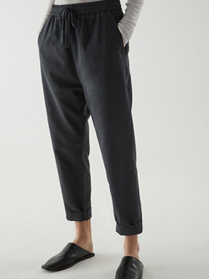 Relaxed Cotton-linen Pants